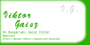 viktor gaisz business card